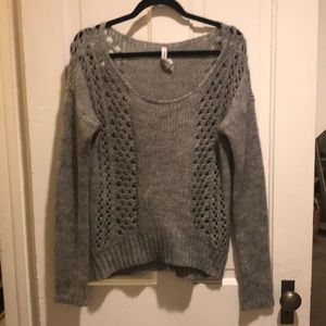 Grey crew neck sweater